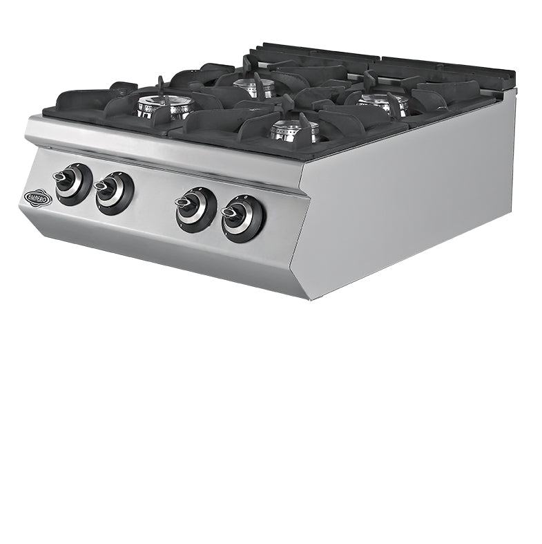 Gasherd mit 4 Kochstellen – 28,66 kW