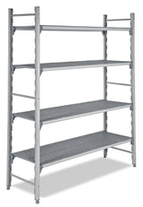 Polypropylen-Regalböden / Perforiert Breite 500 mm - 5875x500x1800 mm