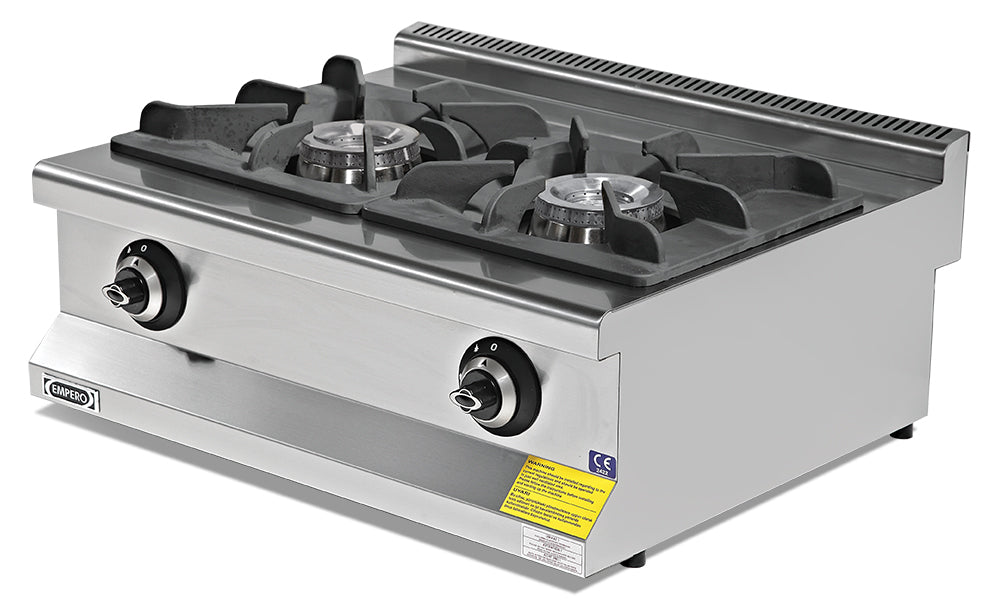 Hochdruck-Gasherd mit 2 Brennern – 17,30 kW