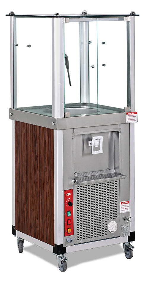 Funkelnder Ayran-Maker, dekoriert aus Holz – 40 l