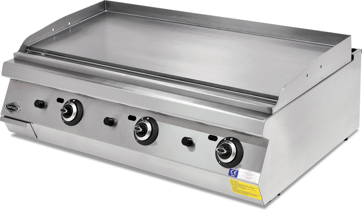 Gasgrill mit gerippter Chromplatte – 31,02 kW