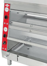 Speisenwärmer-Auslage – 2x1/1 Gn unten, 2x2/3 Gn oben