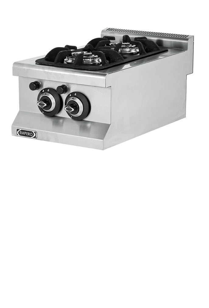 7,1 kW'lık 2 Gözlü Gazlı Ocak