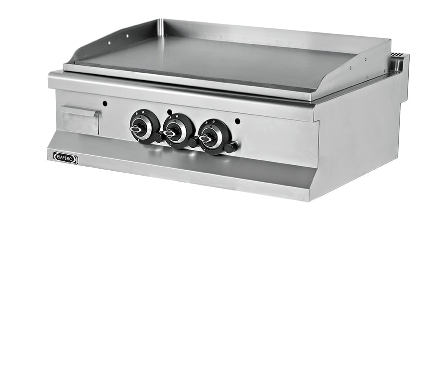 Gasgrill mit glatter Chromplatte – 19,5 kW
