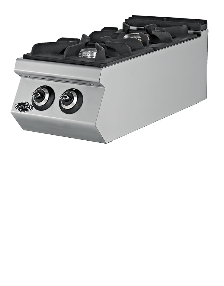 Gasherd mit 2 Kochstellen – 14,3 kW