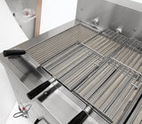 Horizontaler Hähnchengrill mit Holzkohle – 8 Spieße