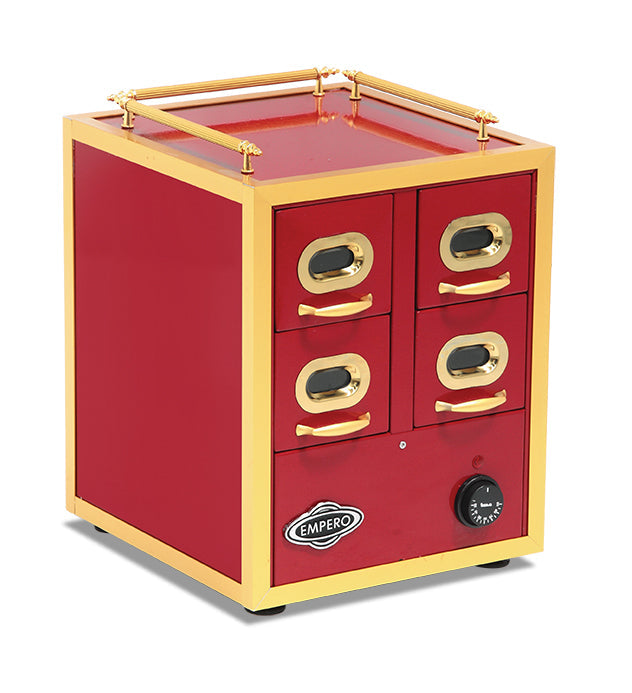 Beheizte Nussaufbewahrungseinheit mit 4 Schubladen – 0,06 m³