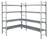 Polypropylen-Regalböden / Perforiert Breite 600 mm - 5275x600x1800 mm