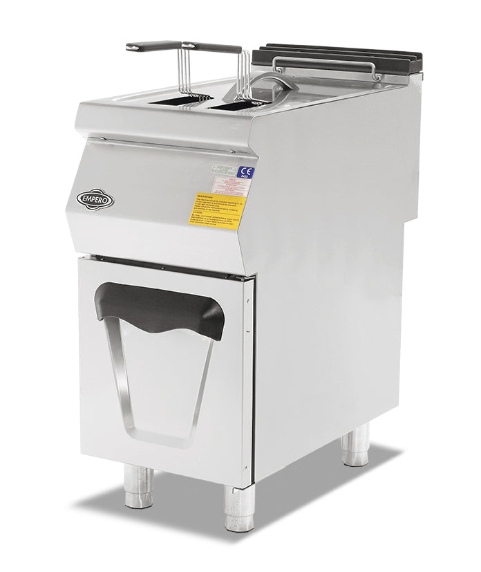 Gasfritteuse mit Schrank – 16 l