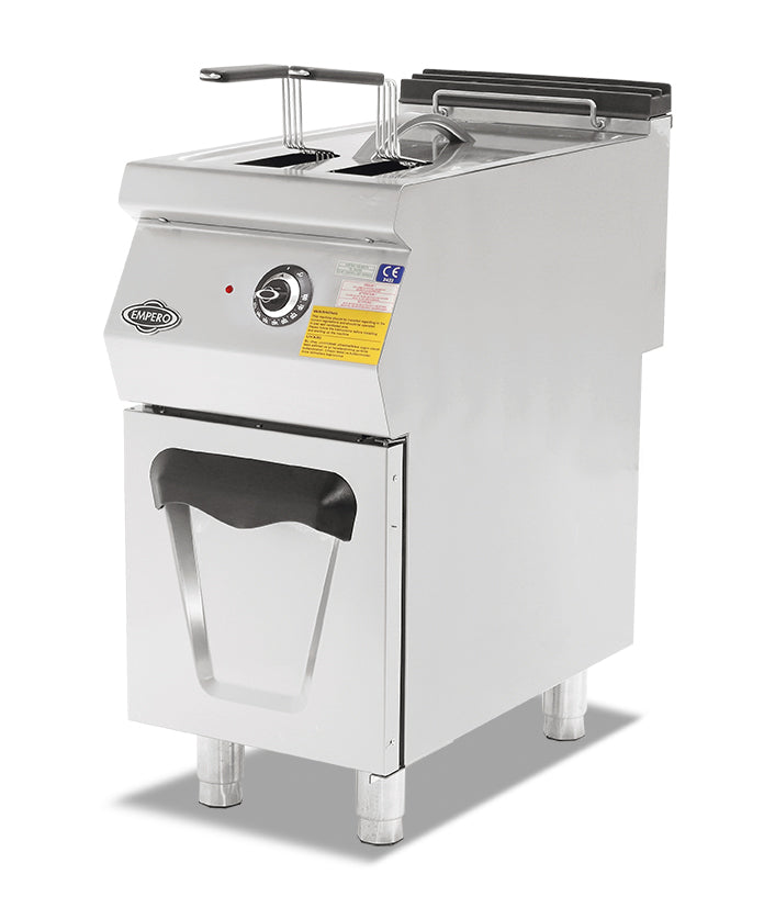 Elektrische Fritteuse mit Schrank – 400 V / 14 l